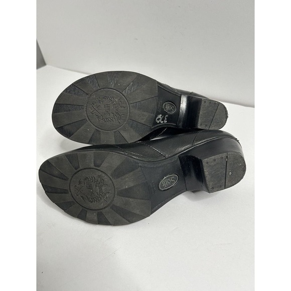 Sofft Shoes Womens 8.5 Loafers Black Leather Slip On Heels Casual Comfort - Picture 7 of 7